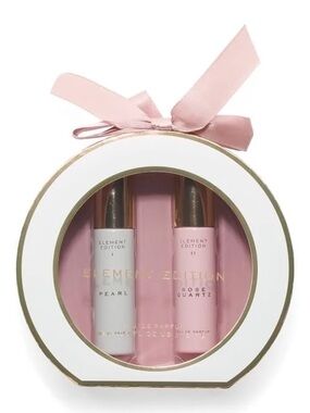 Tru Fragrance Element Edition Pearl & Rose Quartz Eau De Parfum  2 X 0.33 fl oz